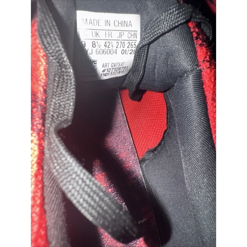 Adidas Ultra Boost X Nice‎ Kicks No Vacant Sneakers Red, Black Size 9